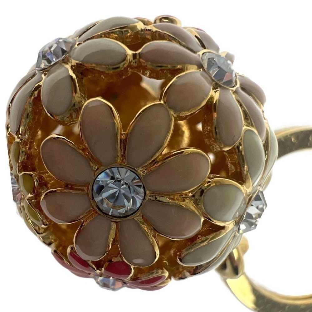 Coach Daisy Flower Dome Vintage Keychain - Picture 5 of 12